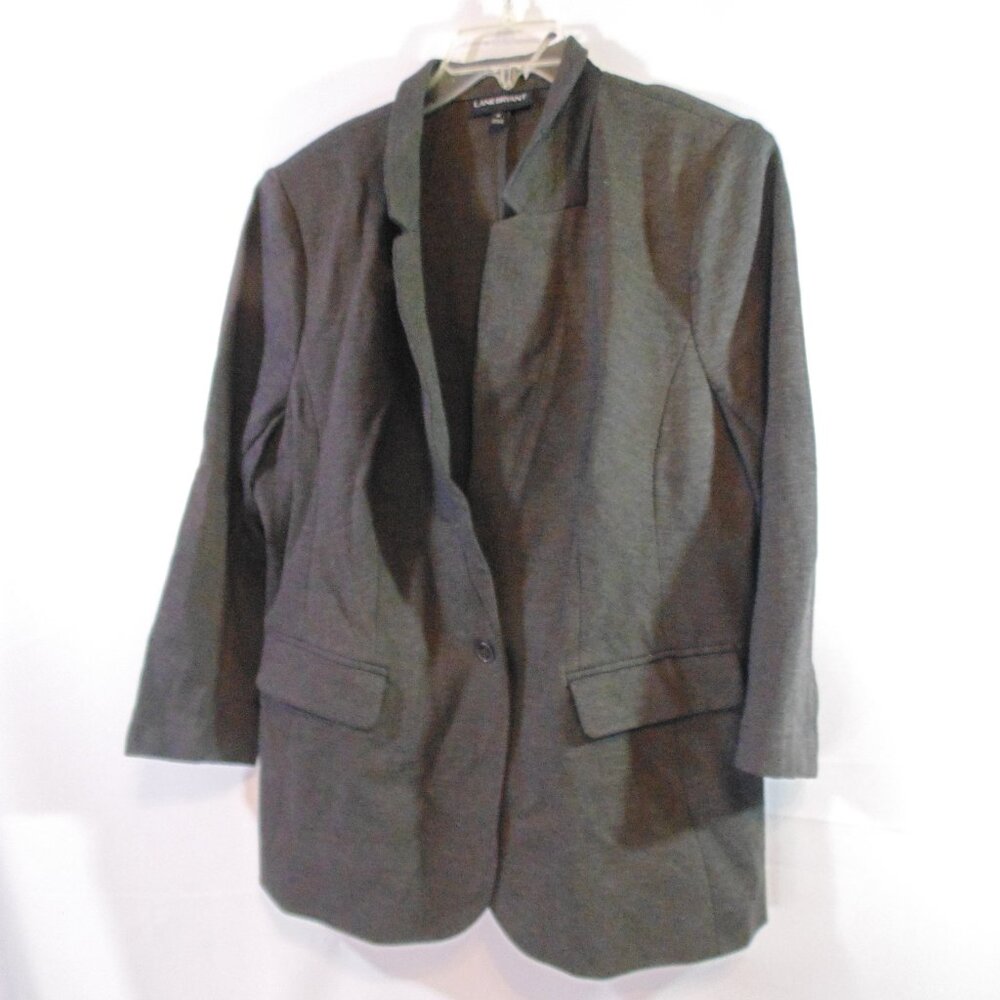 Lane Bryant The Bryant Blazer Plus One Button Business Casual Blazer Jacket 18